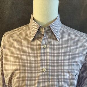 New Henry Jacobson Lg lavender 100% cotton sport shirt